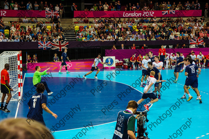Olympics 070 
 Olympic Park and Handball 
 Keywords: Olympics, handball, Copper Box, Cadburys, PiersPhotos