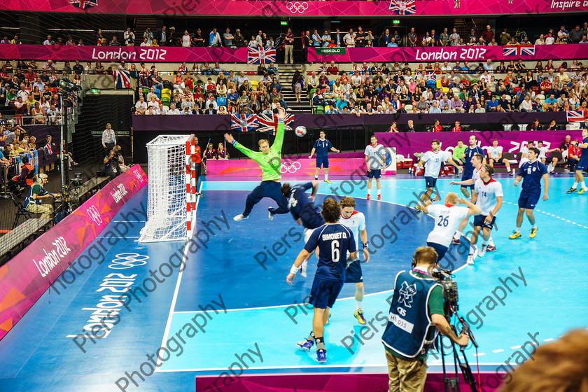 Olympics 067 
 Olympic Park and Handball 
 Keywords: Olympics, handball, Copper Box, Cadburys, PiersPhotos