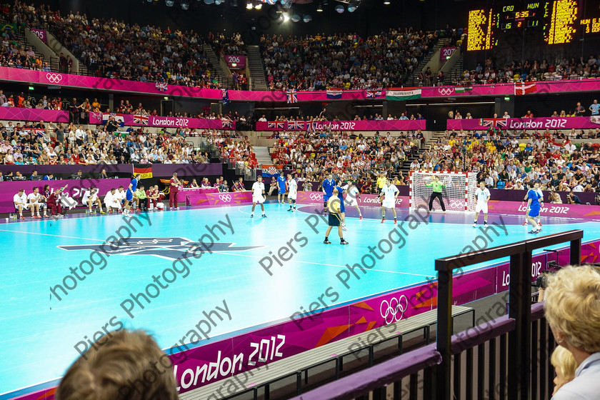 Olympics 040 
 Olympic Park and Handball 
 Keywords: Olympics, handball, Copper Box, Cadburys, PiersPhotos
