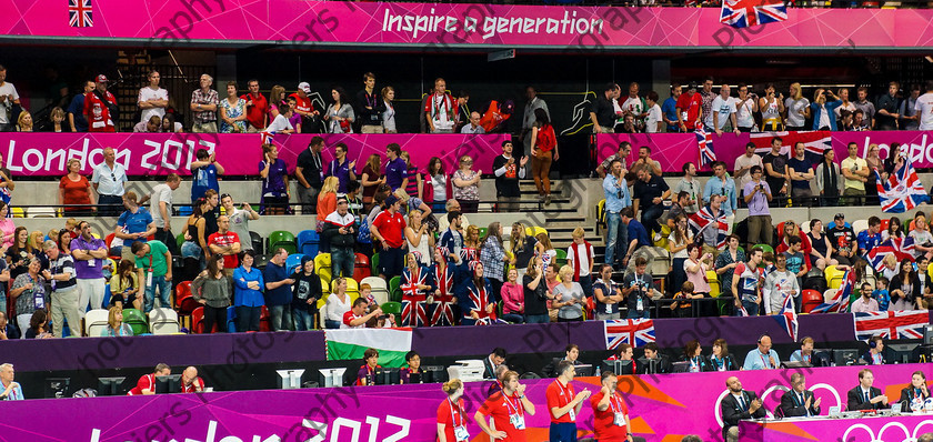 Olympics 046 
 Olympic Park and Handball 
 Keywords: Olympics, handball, Copper Box, Cadburys, PiersPhotos