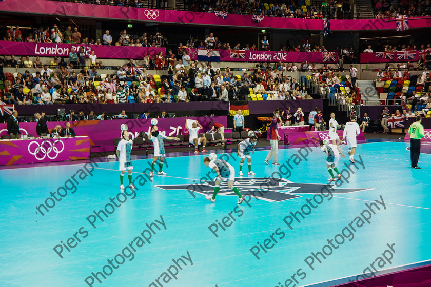 Olympics 036 
 Olympic Park and Handball 
 Keywords: Olympics, handball, Copper Box, Cadburys, PiersPhotos