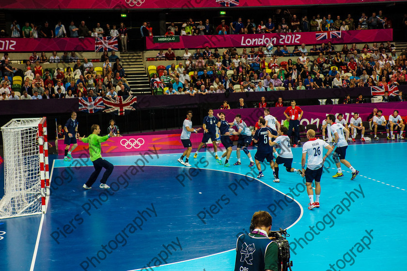 Olympics 069 
 Olympic Park and Handball 
 Keywords: Olympics, handball, Copper Box, Cadburys, PiersPhotos