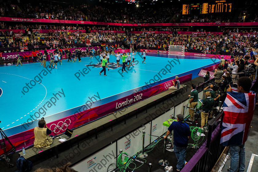 Olympics 076 
 Olympic Park and Handball 
 Keywords: Olympics, handball, Copper Box, Cadburys, PiersPhotos