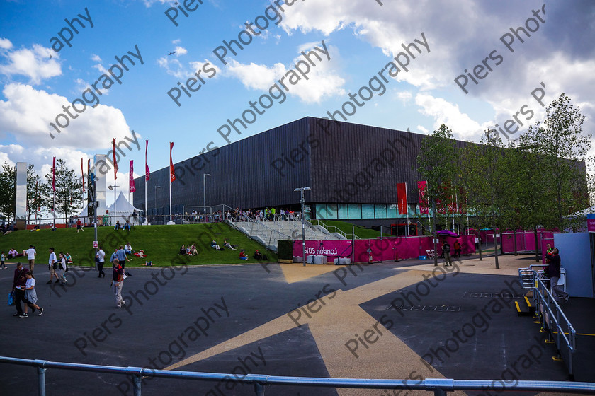 Olympics 082 
 Olympic Park and Handball 
 Keywords: Olympics, handball, Copper Box, Cadburys, PiersPhotos