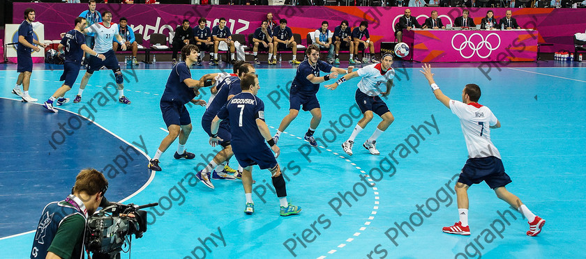 Olympics 047 
 Olympic Park and Handball 
 Keywords: Olympics, handball, Copper Box, Cadburys, PiersPhotos