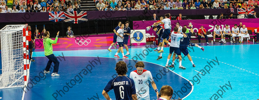 Olympics 062 
 Olympic Park and Handball 
 Keywords: Olympics, handball, Copper Box, Cadburys, PiersPhotos